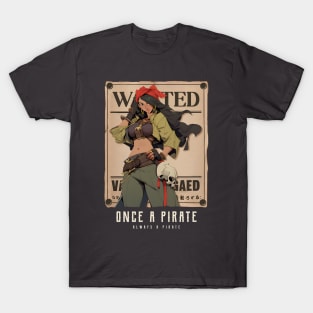 Girl Pirate Wanted Poster Anime T-Shirt